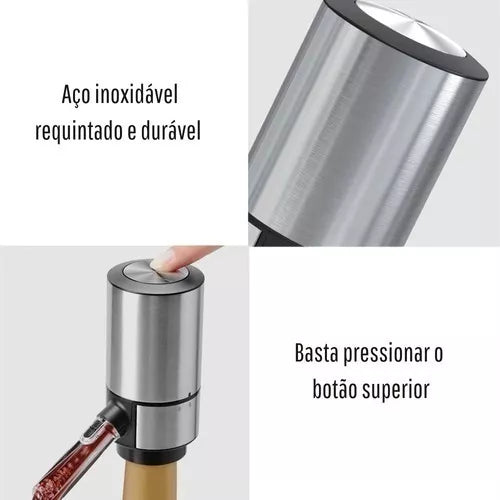 Aerador e Dispenser De Vinho Elétrico