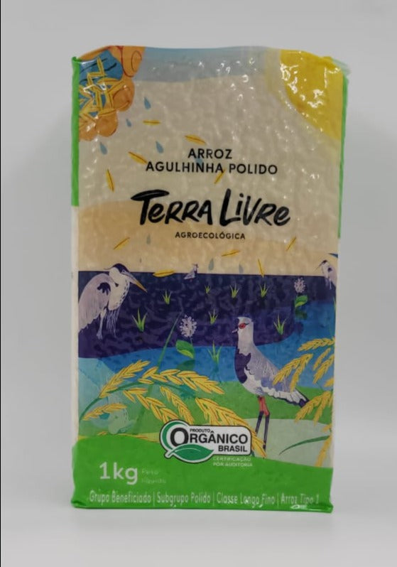 ARROZ POLIDO ORGÂNICO TERRA LIVRE A VACUO 1KG