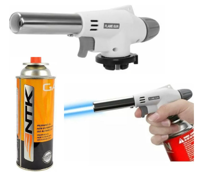 Maçarico Culinário Premium + 1 Cartucho de Gás Butano