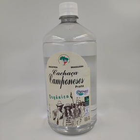 CACHAÇA ORGÂNICA CAMPONESES -  PRATA  1 LITRO (garrafa pet)