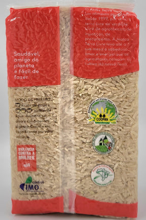 ARROZ INTEGRAL ORGÂNICO TERRA LIVRE A VACUO 1KG