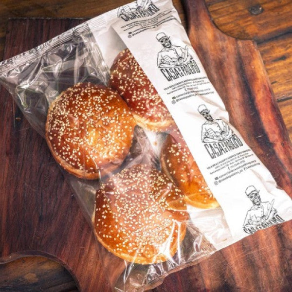 Pão de Brioche com Gergelim - Casa do Padeiro