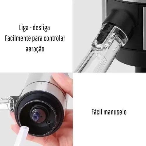 Aerador e Dispenser De Vinho Elétrico