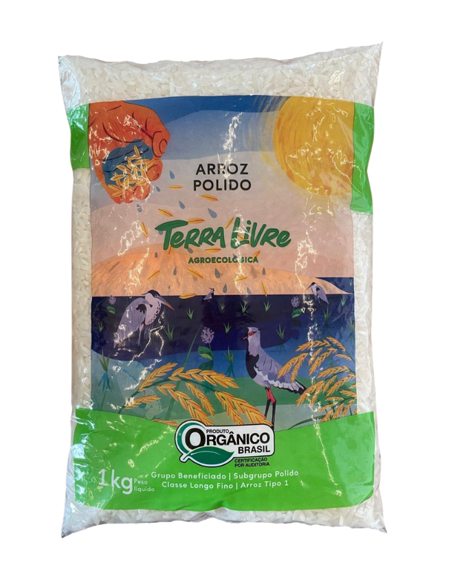 ARROZ POLIDO ORGÂNICO TERRA LIVRE BARRIGA MOLE