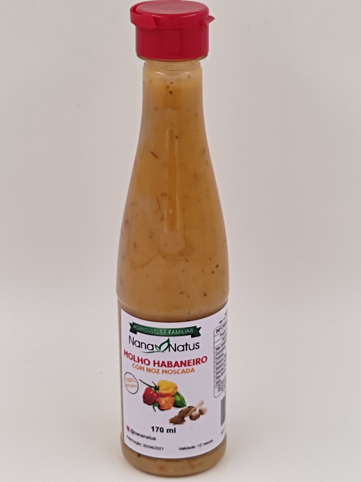 MOLHO HABANERO COM NOZ MOSCADA NANA NATUS 170ml