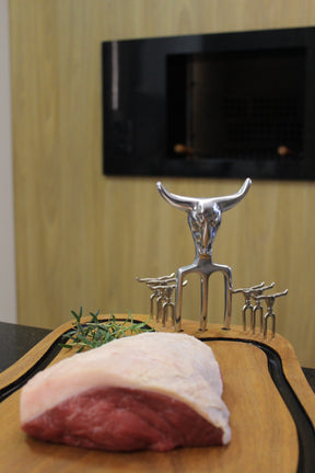 Tábua de Churrasco Super Premium com Garra + 6 Garfinhos