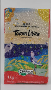 ARROZ INTEGRAL ORGÂNICO TERRA LIVRE A VACUO 1KG