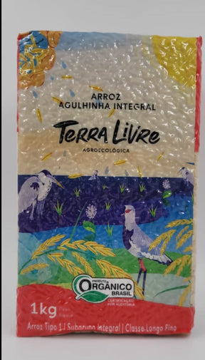 ARROZ INTEGRAL ORGÂNICO TERRA LIVRE A VACUO 1KG