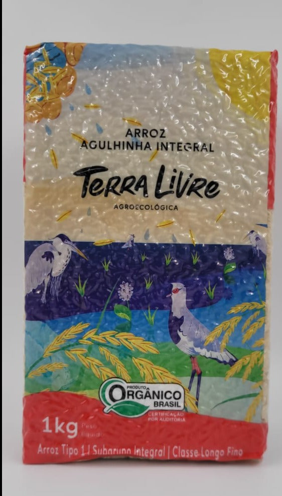ARROZ INTEGRAL ORGÂNICO TERRA LIVRE A VACUO 1KG
