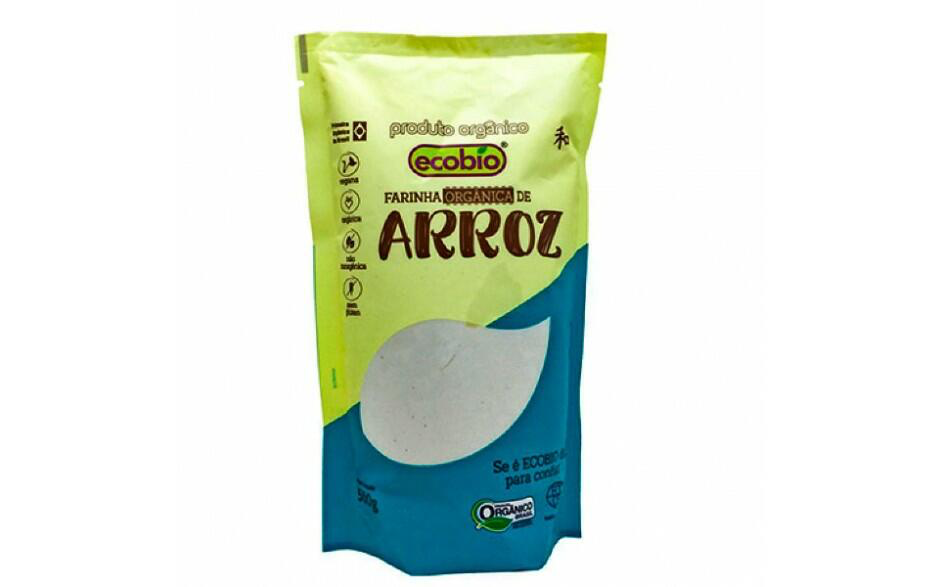 FARINHA DE ARROZ ORGÂNICA ECOBIO 500G