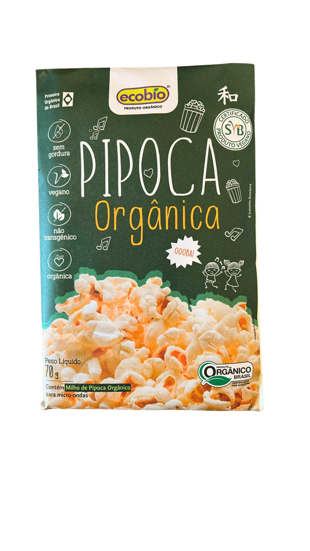 PIPOCA PARA MICROONDAS ECOBIO 70G