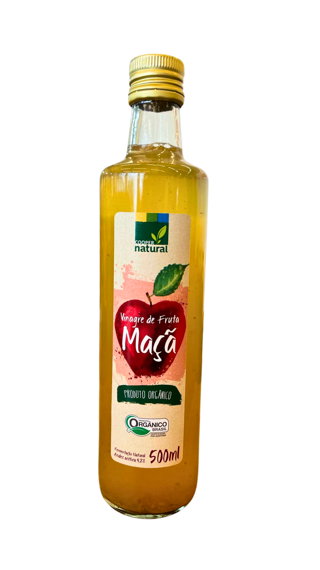 VINAGRE DE MAÇÃ ORGÂNICO COOPERNATURAL 500ML